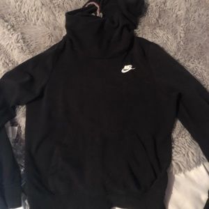 basic black nike hoodie